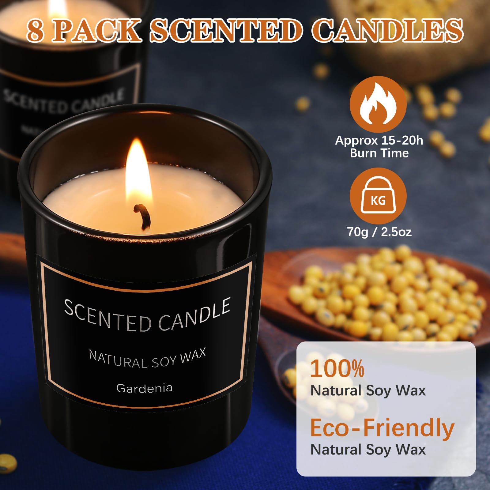 Qizeion mint candle in a jar delivers refreshing, invigorating spaces