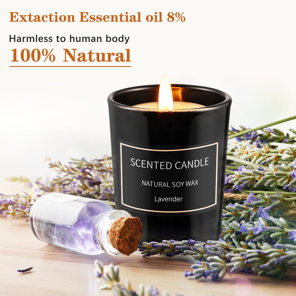 Qizeion rosemary candle in a jar fosters uplifting focus and mood
