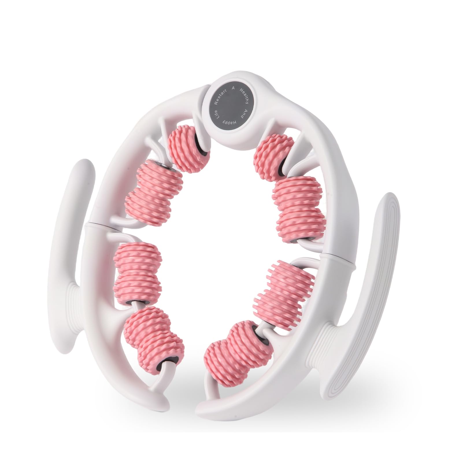 Qkiky cellulite massage tool front view showing full-coverage roller for legs