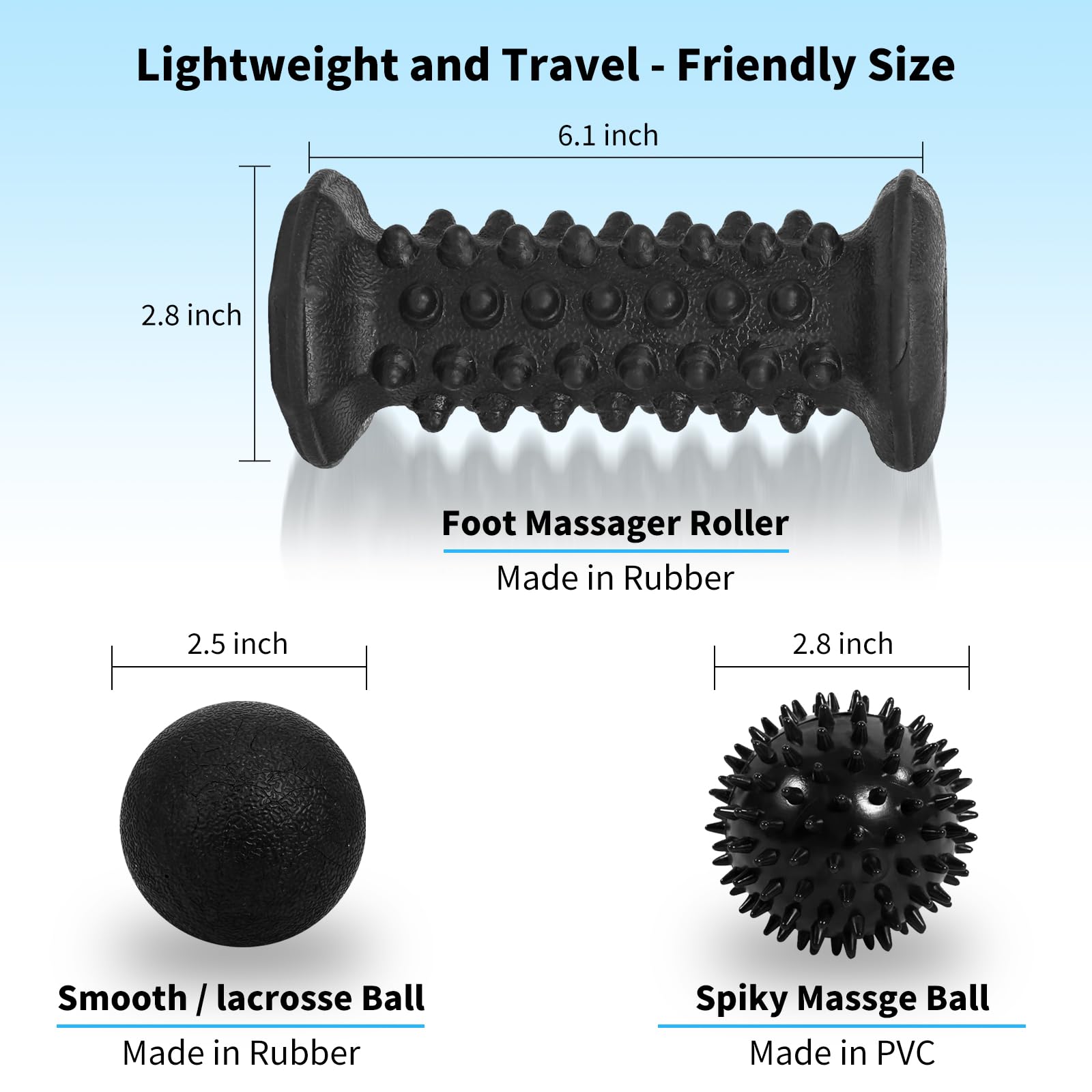 QLDT storage bag with the set enables portable foot care