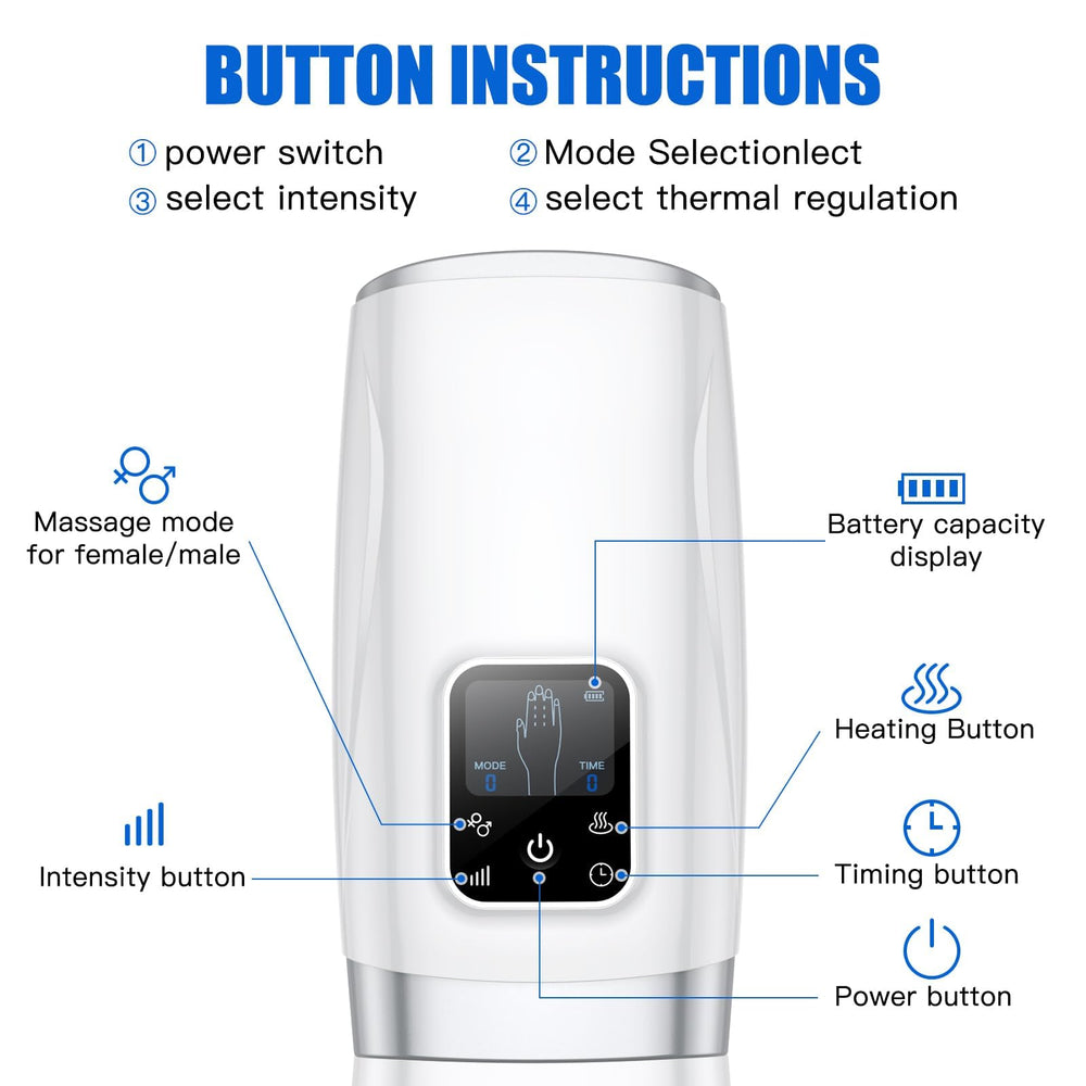 QMKGEC hand massager includes charging cable for cordless use