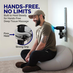 QMount cam lever allows one-handed lock and unlock for quick positioning.