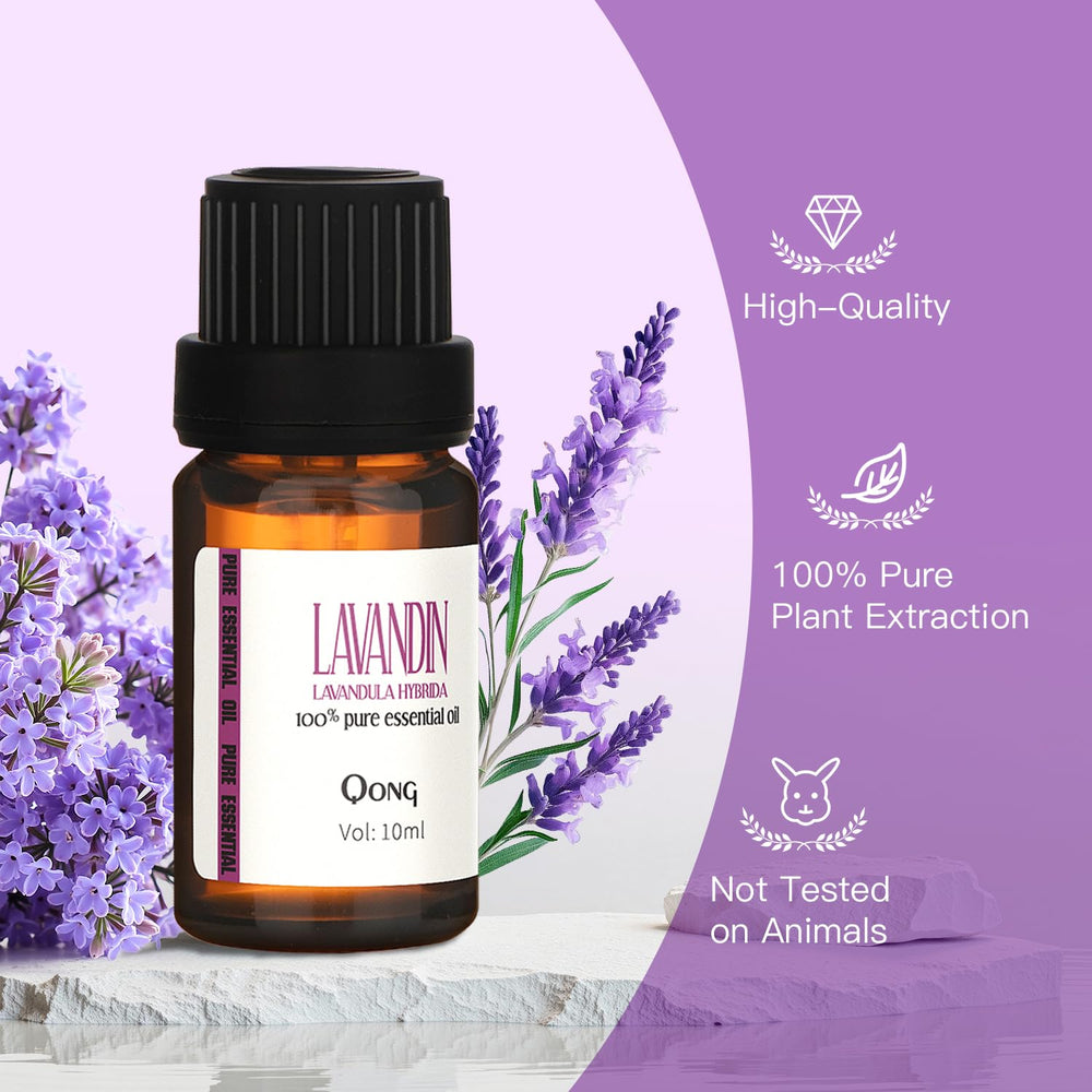 QONG lavender oil supports scalp care and hair routine when diluted.