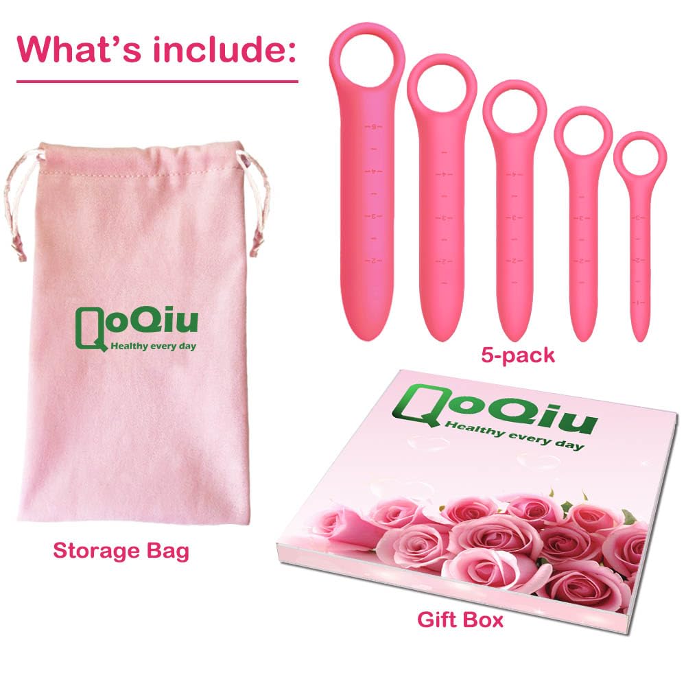 QoQiu silicone dilator L red balanced size for steady routine.