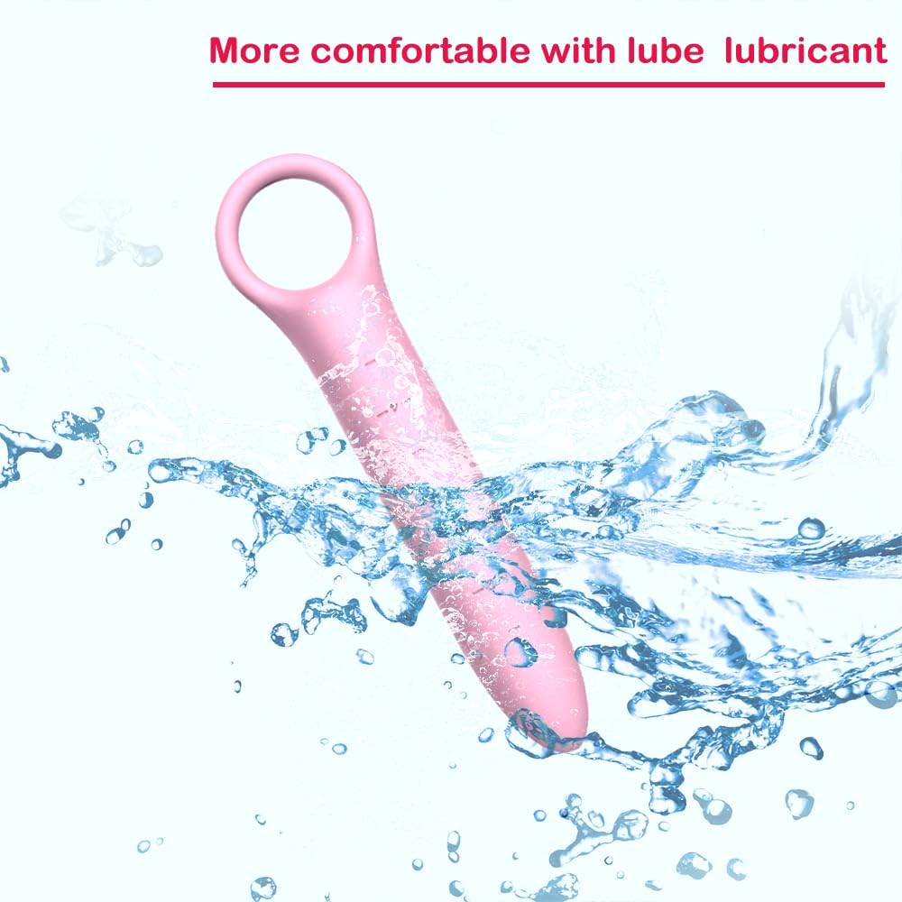 QoQiu silicone dilators, M size, compact shape for subtle conditioning.