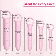 QoQiu silicone dilators for pelvic floor, XXL small size for comfort and easy handling.