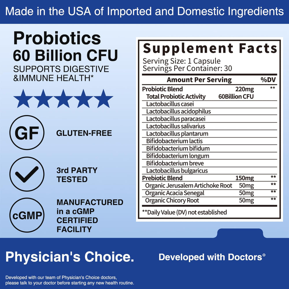 QRFWTX probiotic with organic prebiotics for gut fuel and balance.