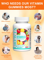 Ashwagandha-infused D2 gummies provide daily wellness with plant-based ergocalciferol.