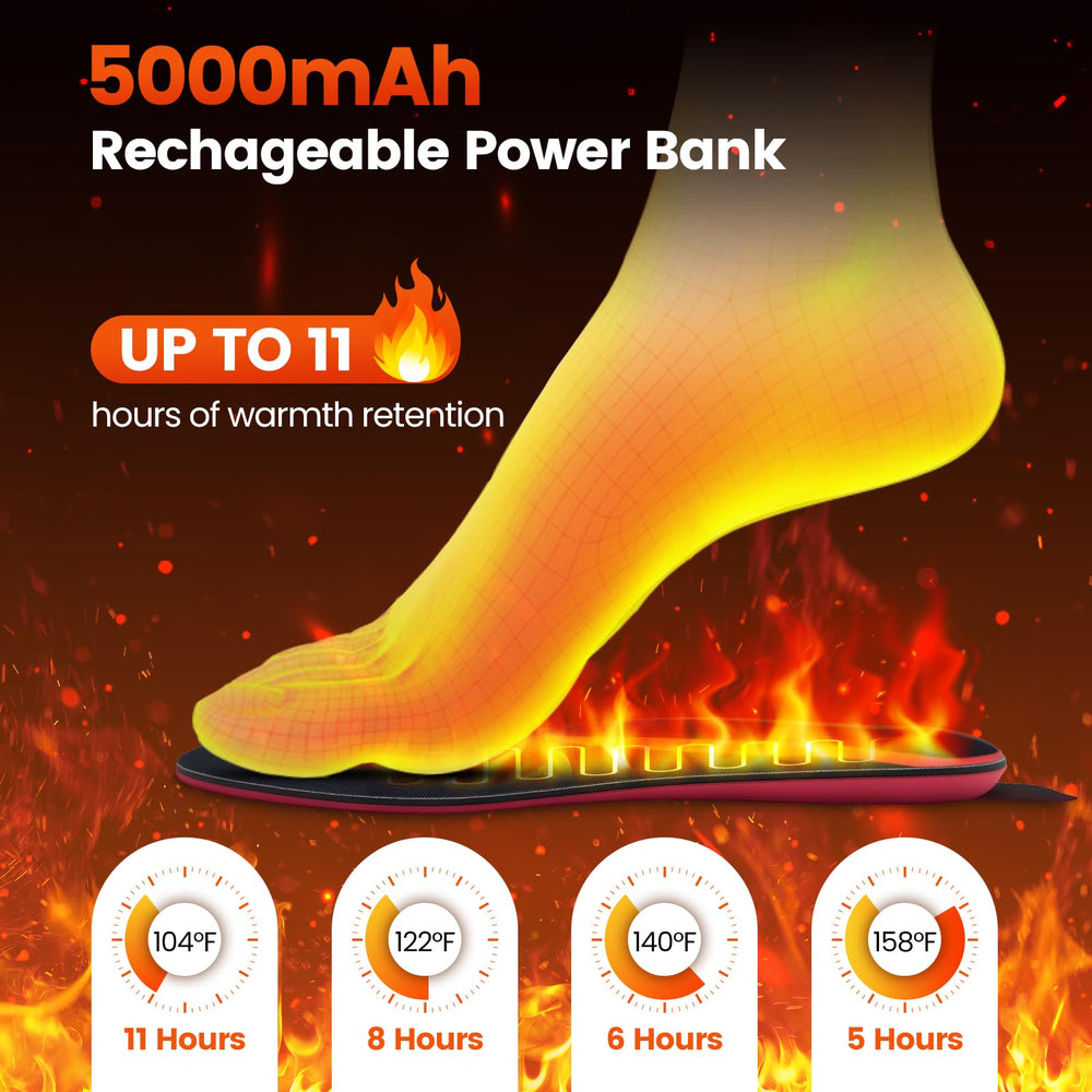 qsvgms heated insoles with mobile app control for easy adjustments.