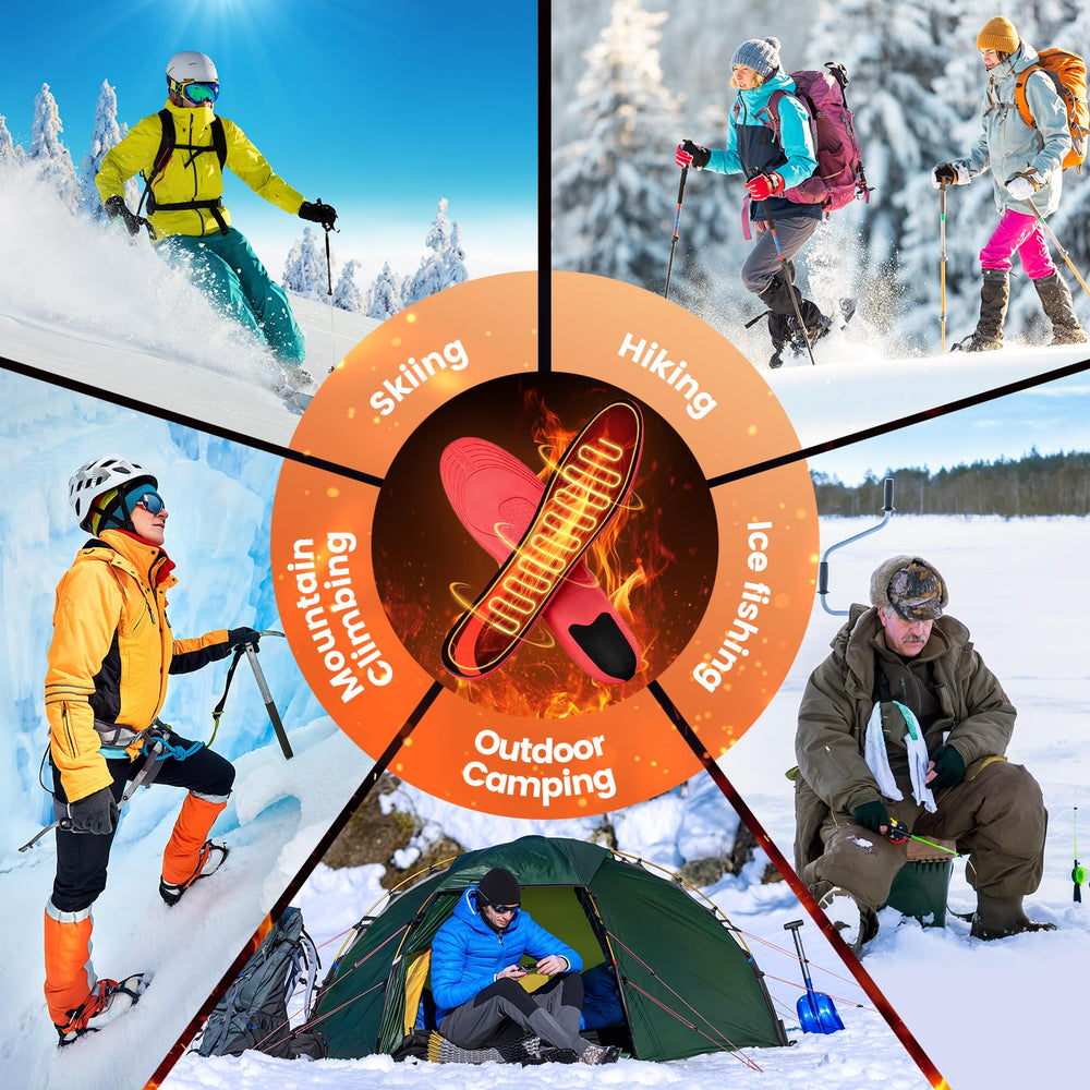 qsvgms heated insoles cut-to-fit for versatile shoes.