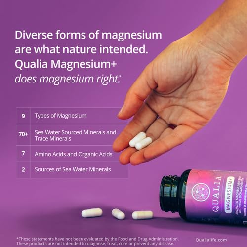 Qualia Magnesium+ Great Salt Lake minerals image conveys a broad mineral spectrum