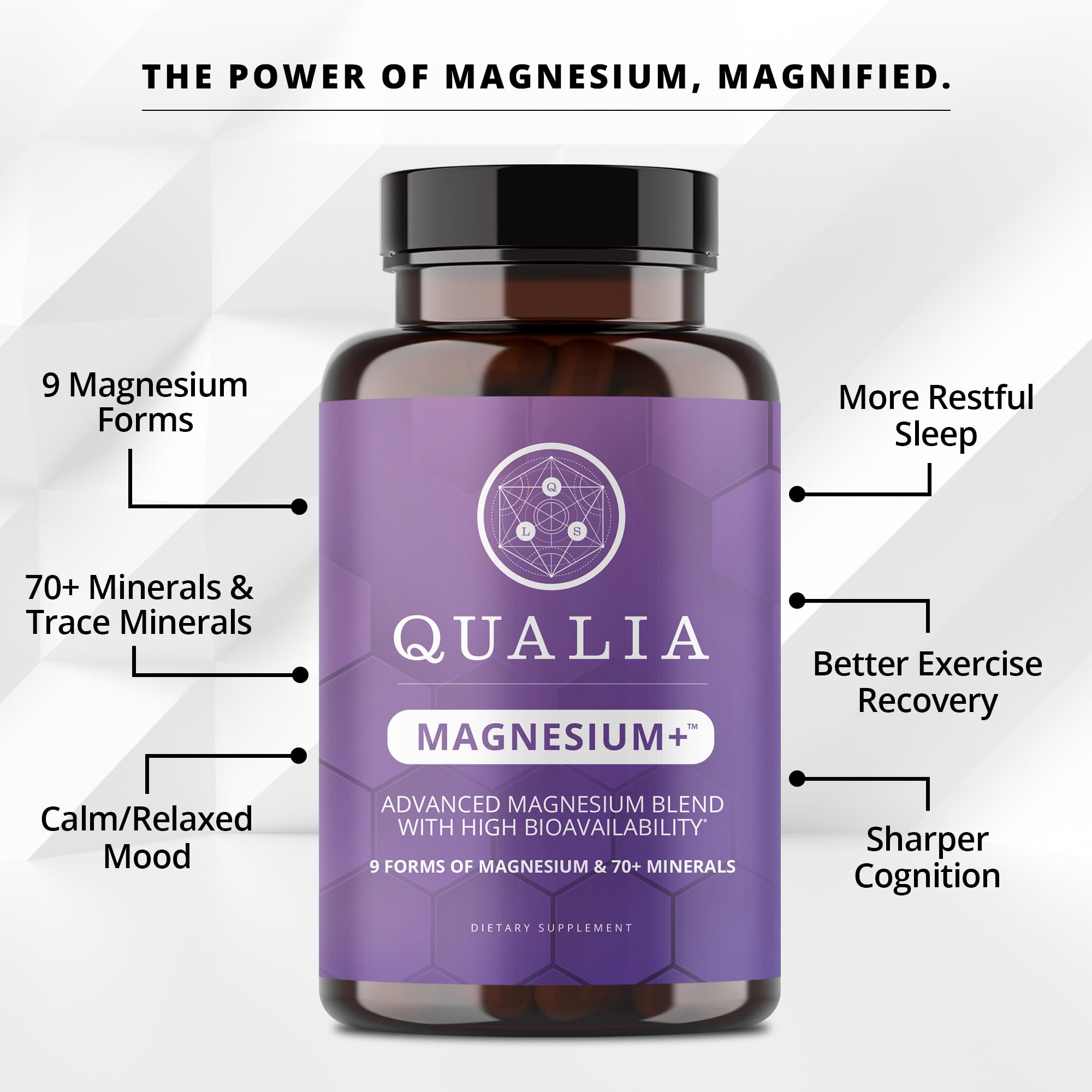 Qualia Magnesium+ USA manufacturing seal signals high-quality controls