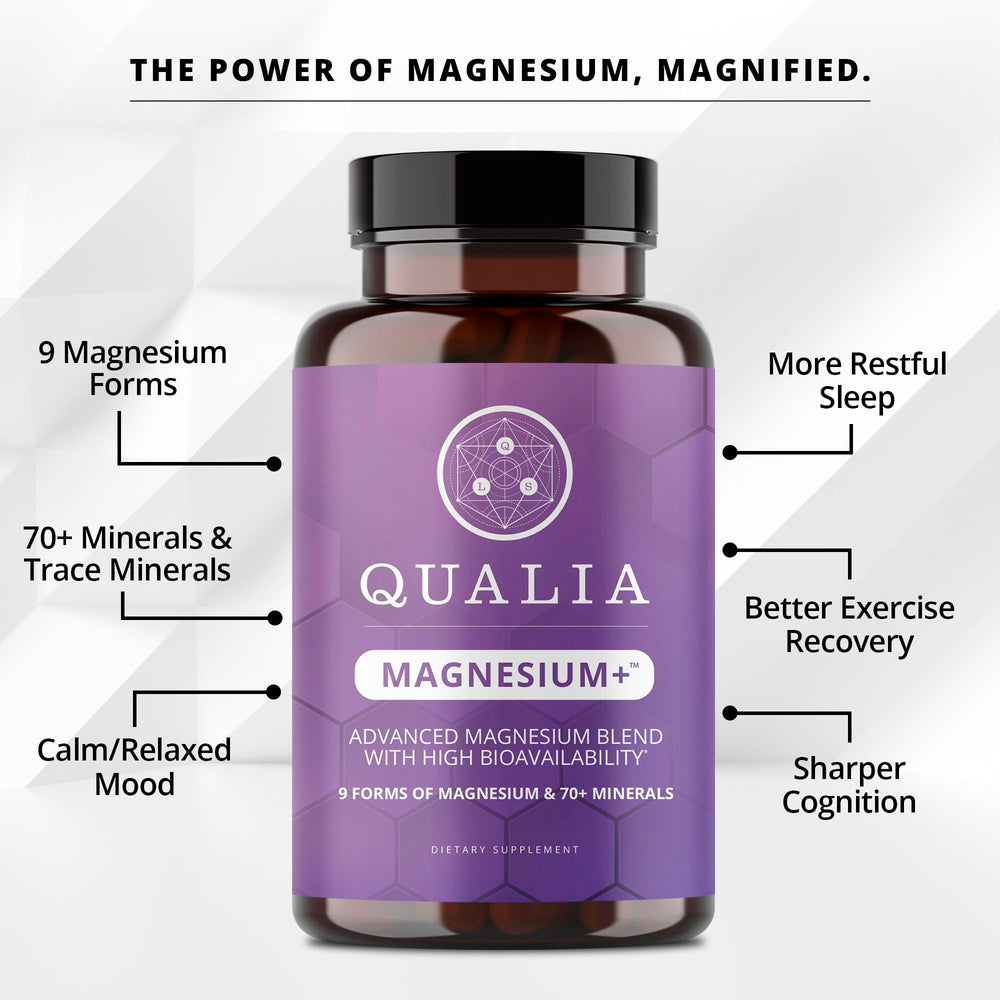 Qualia Magnesium+ USA manufacturing seal signals high-quality controls