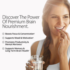 Qualia Mind Caffeine Free ingredients chart showcases premium brain-boosting nootropics.