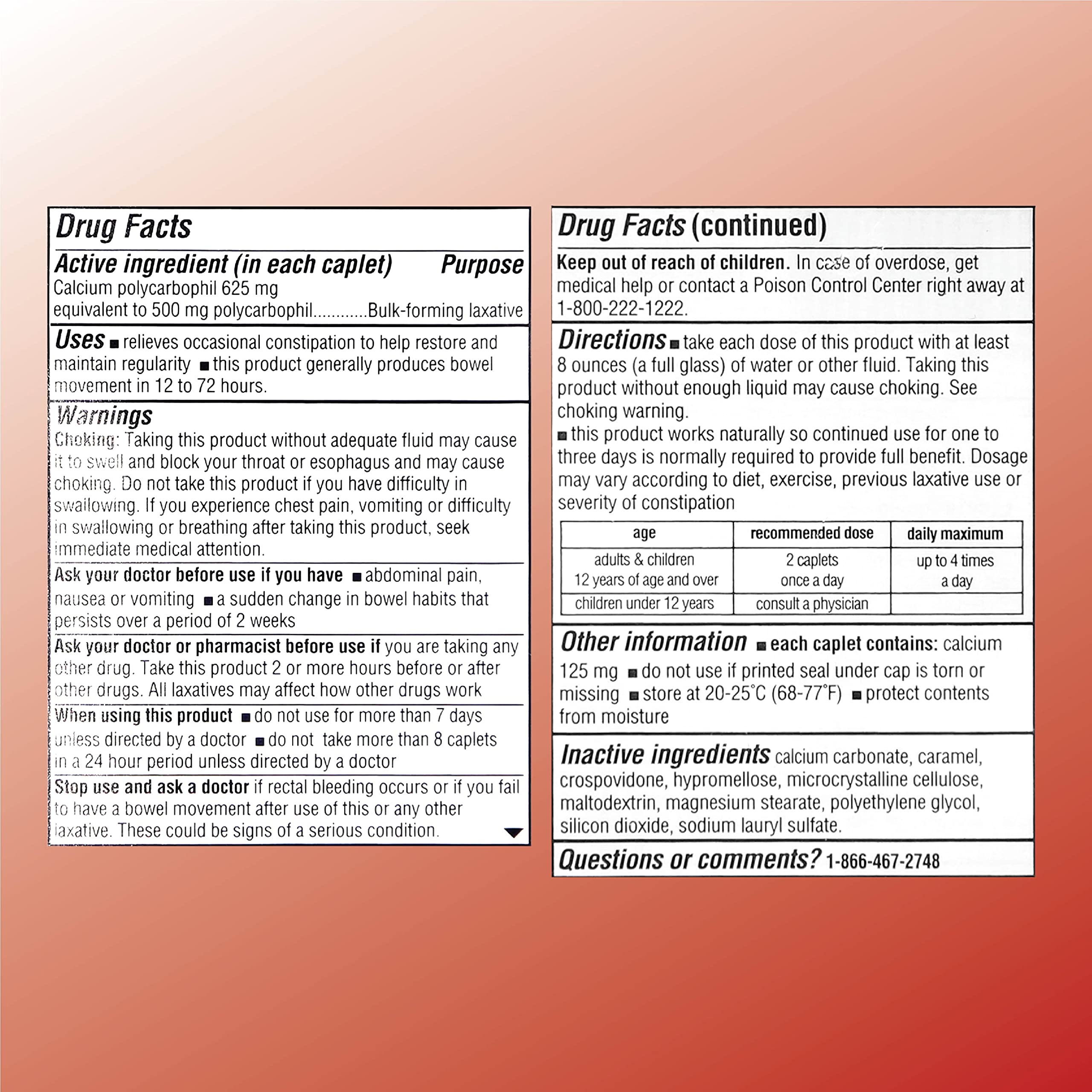 Quality Choice Caplets de fibra, tabletas en primer plano, regularidad digestiva diaria.