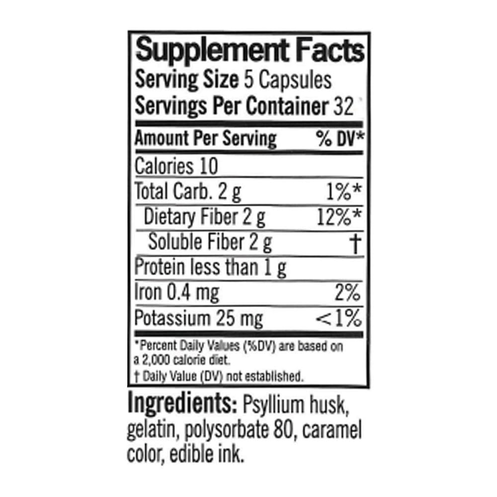 Quality Choice Daily Fiber Capsules inside bottle emphasize digestive regularity.
