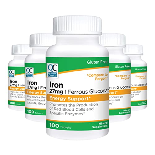 Quality Choice Energy Iron 27mg dispensing pour of tablets