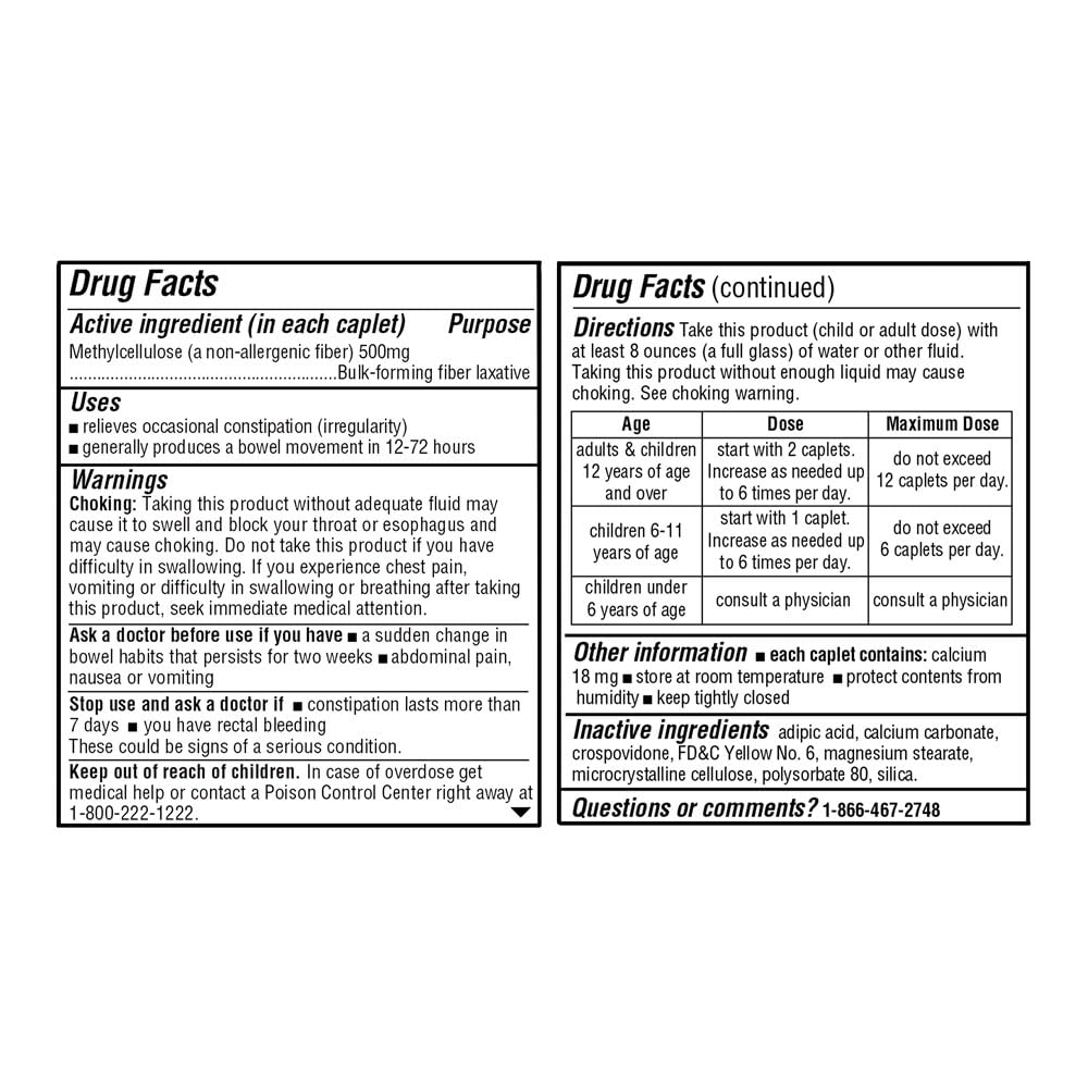 Quality Choice caplets closeup; small, easy-to-take capsules for daily use.