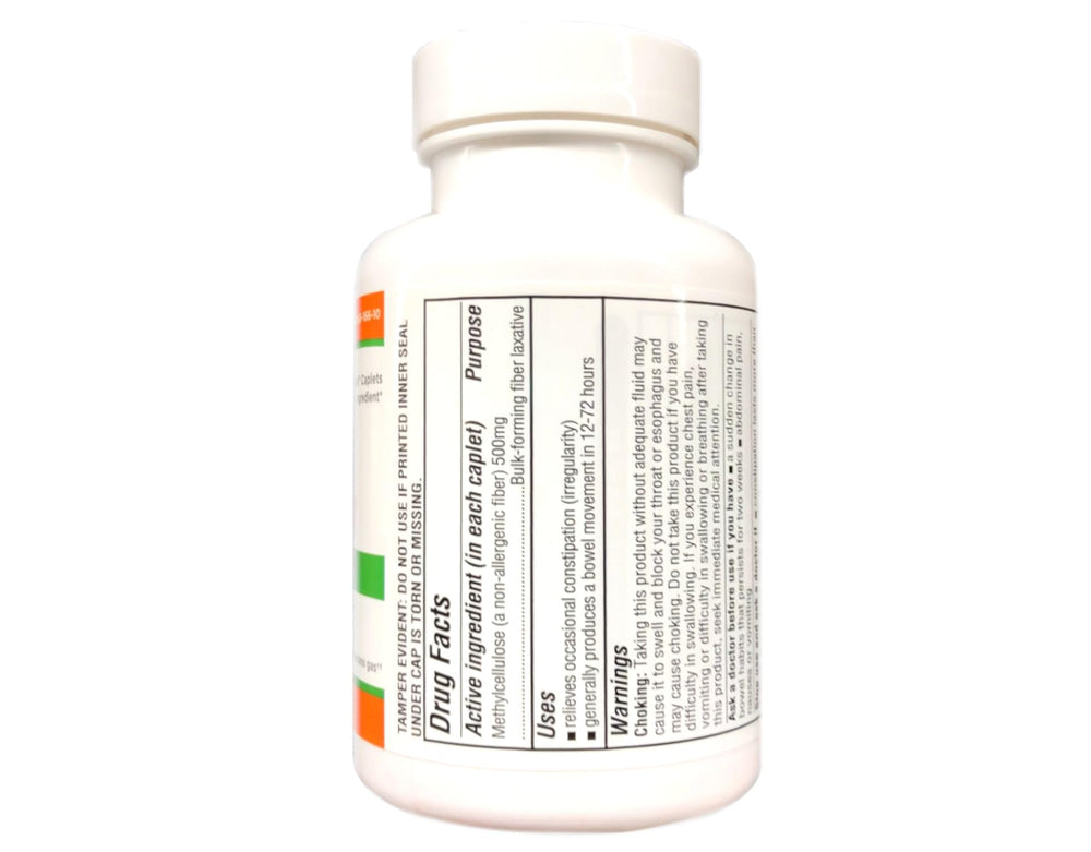 Quality Choice fiber therapy label closeup emphasizes gluten-free, non-allergenic formula.