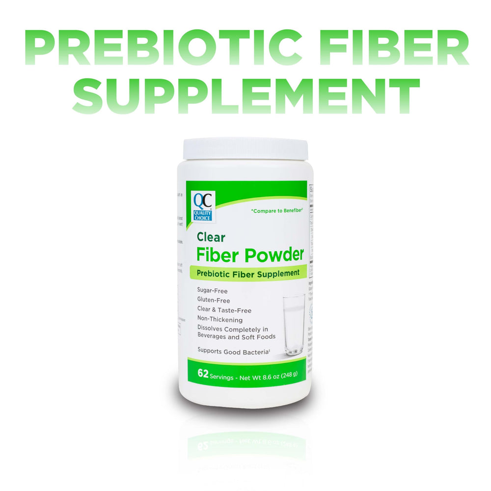Quality Choice Prebiotic Fiber Supplement supports gut health