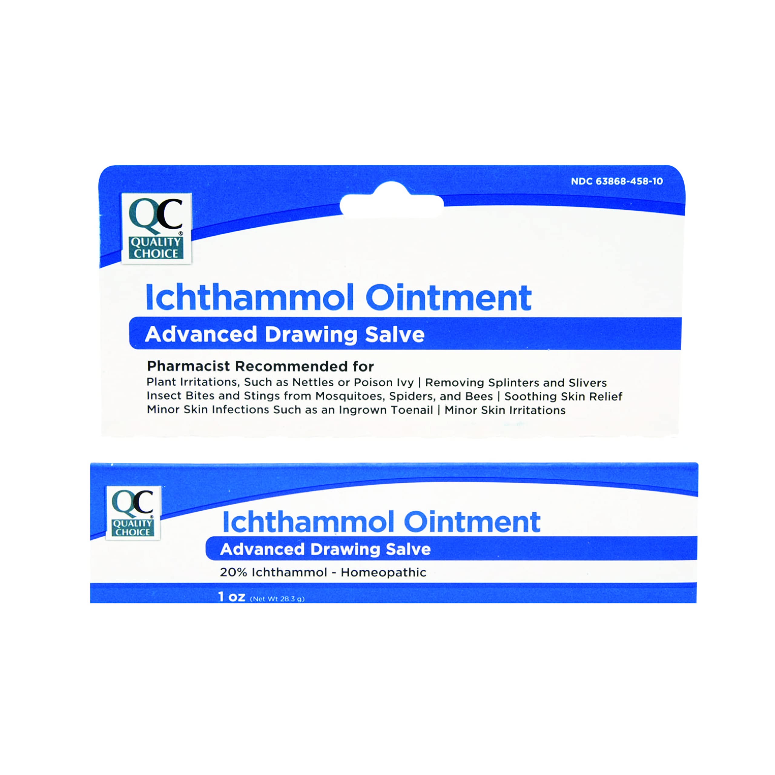 Quality Choice ungüento Ichthammol 20% tubo, alivio suave para irritaciones y picaduras.