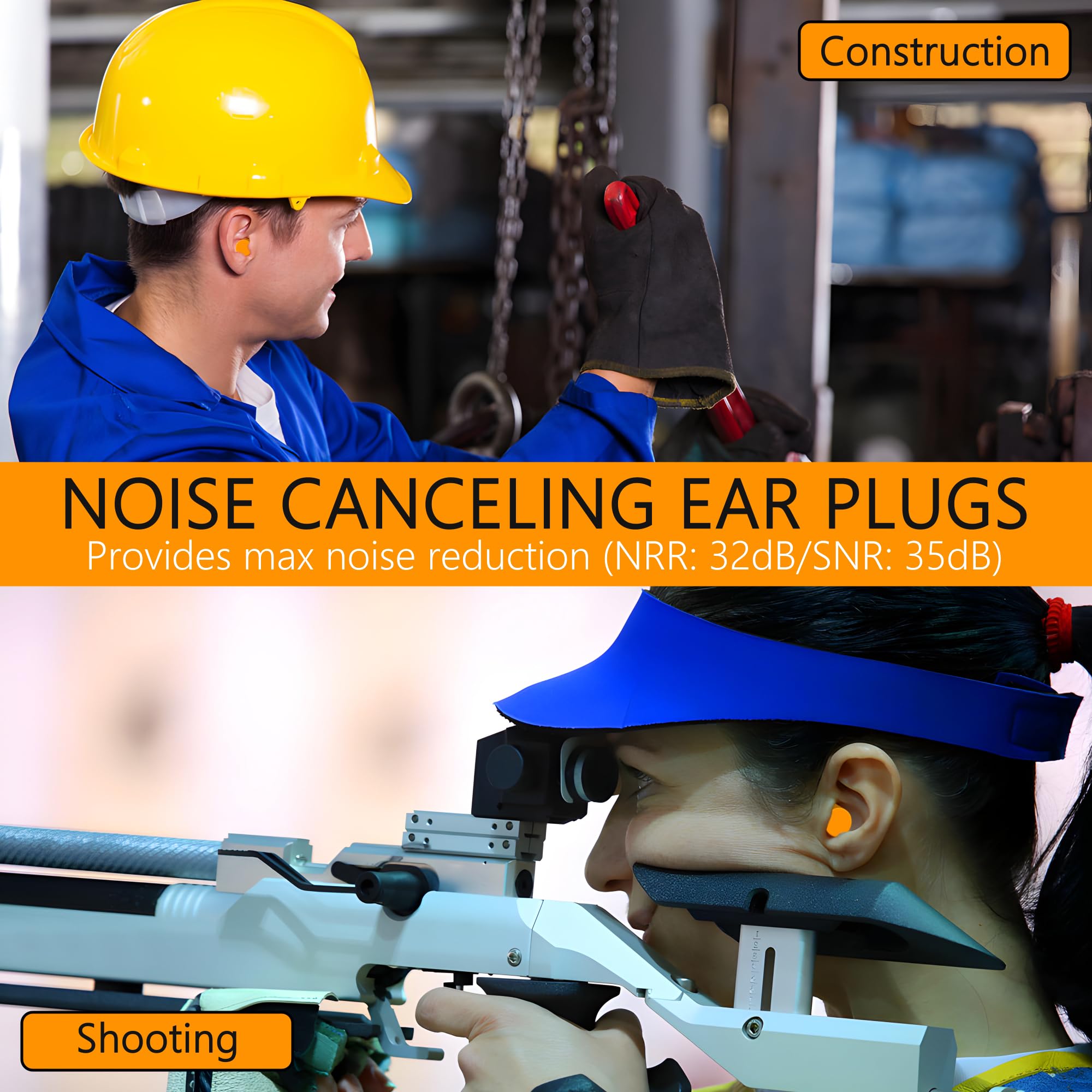 Quality Plugs by Rips packaging shows 32 dB noise reduction for loud environments