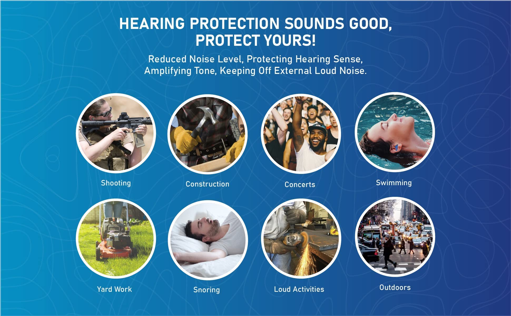 Used during swimming, Quality Plugs by Rips protect hearing and stay comfortable.