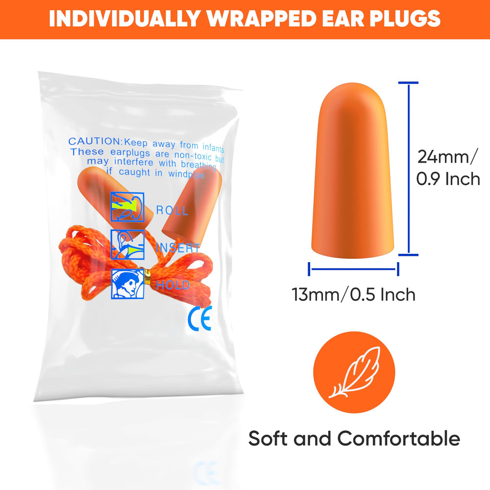 Quality Plugs by Rips ear plugs with cord for easy wearing and accessibility