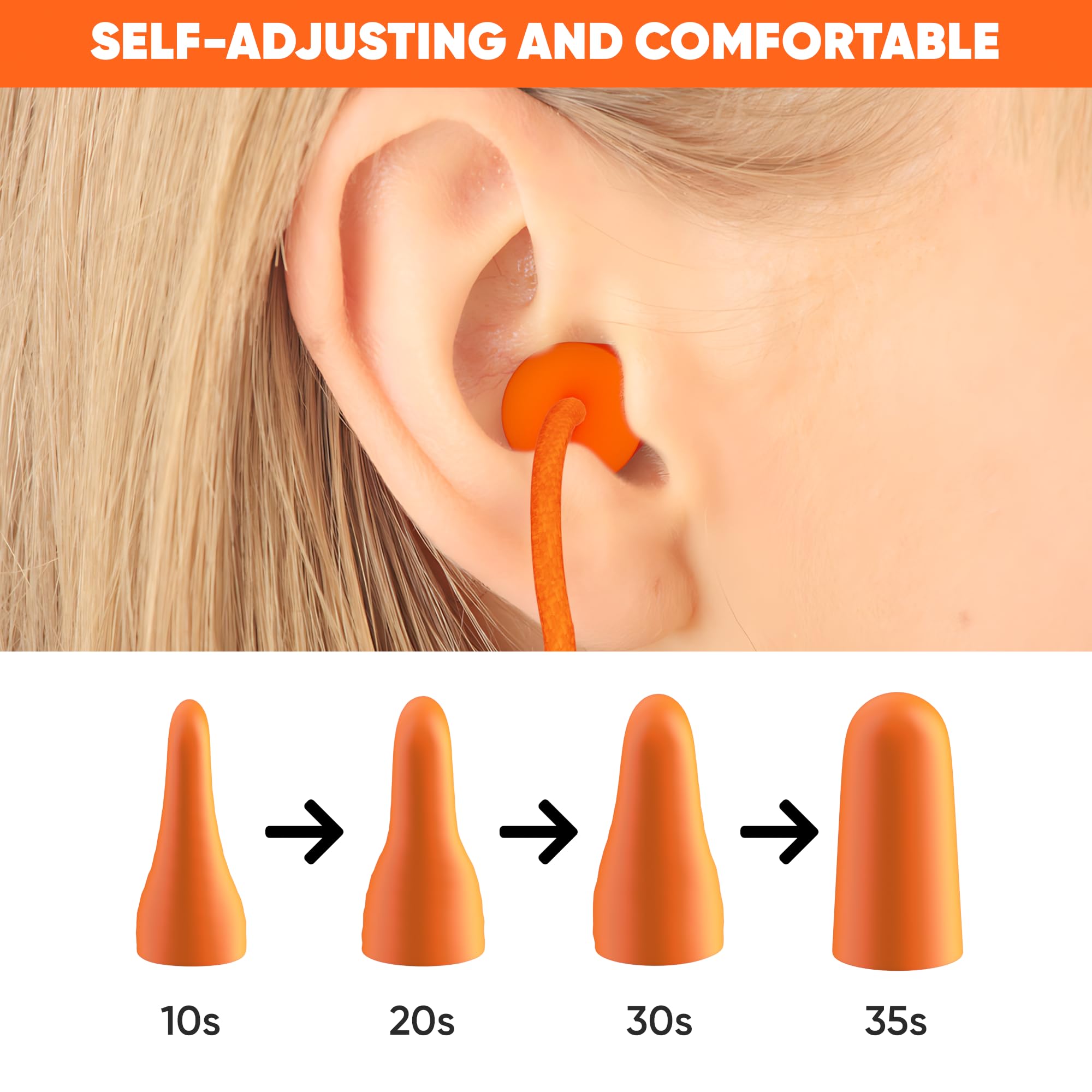 Quality Plugs by Rips easy insertion ear plugs for quick use