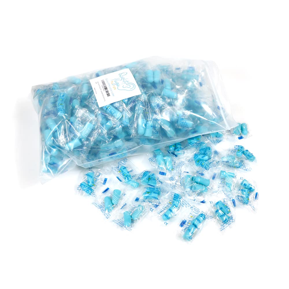 Quality Plugs by Rips foam earplugs bulk pack for quiet sleep and study.