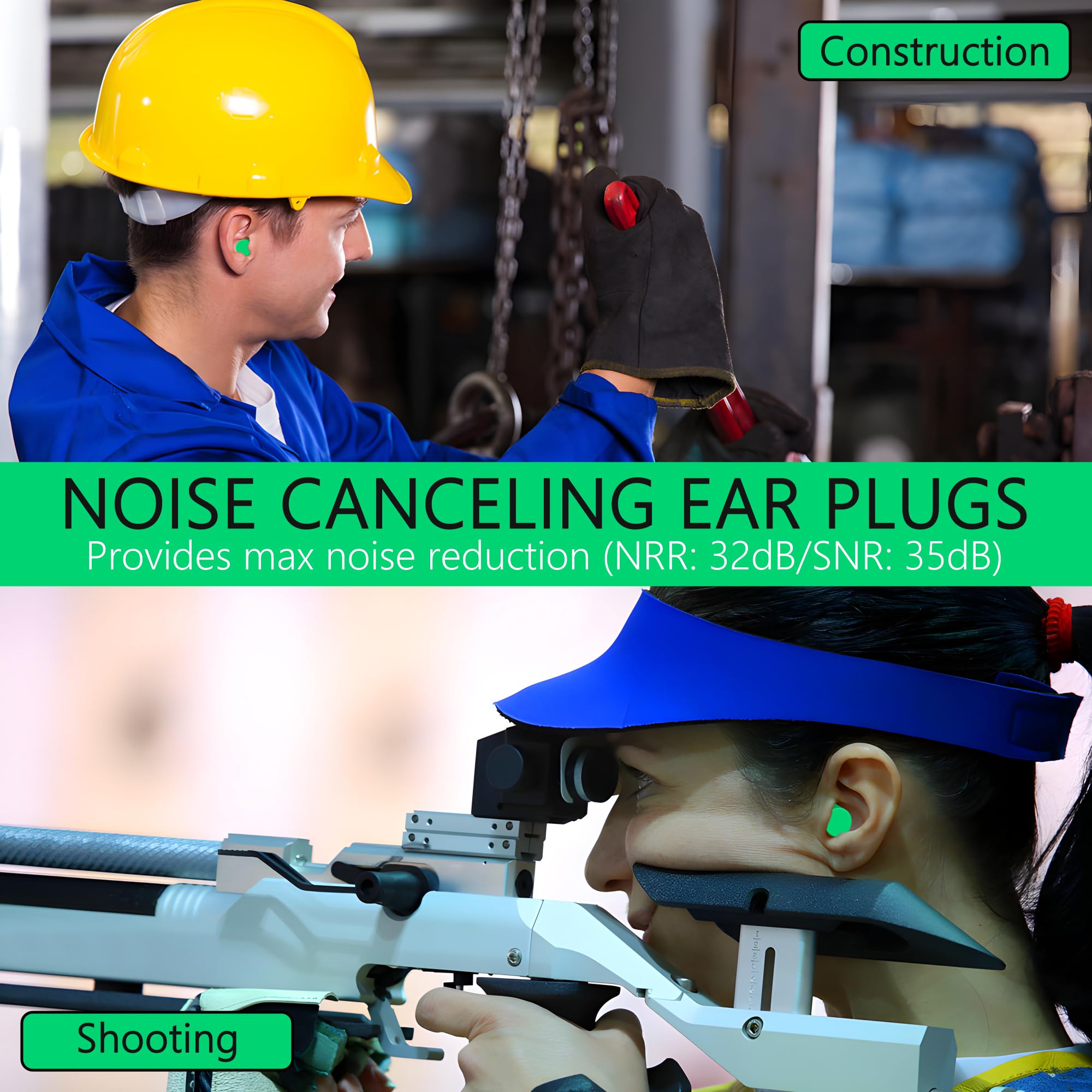 Quality Plugs by Rips foam earplugs closeup with soft foam for all-day comfort