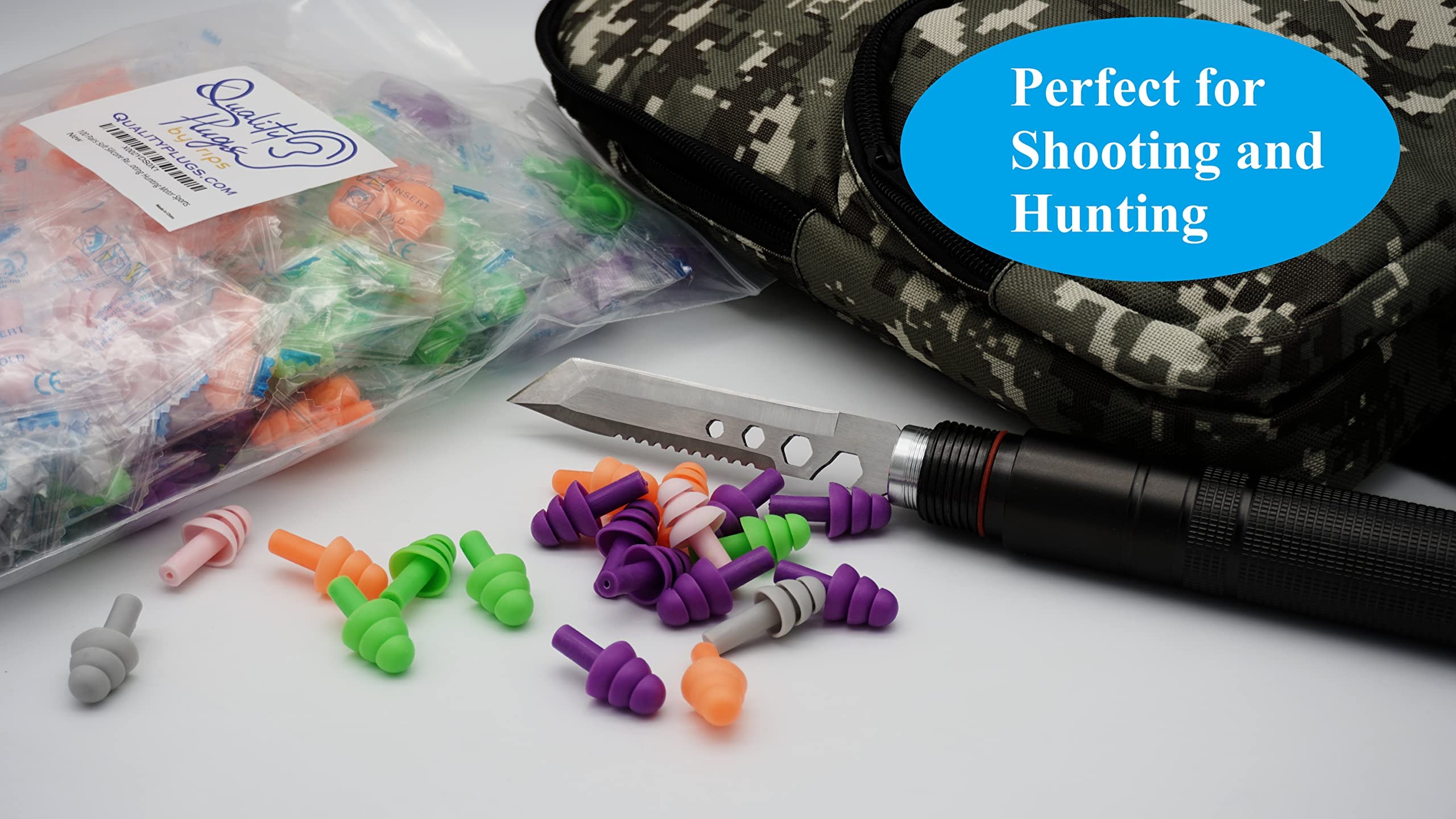 Quality Plugs by Rips individually wrapped ear plugs for travel convenience.