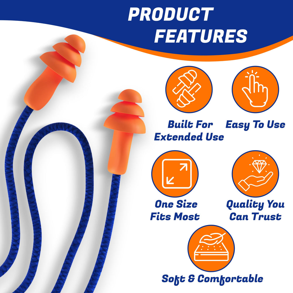 Quality Plugs by Rips earplug with removable fabric cord for comfort