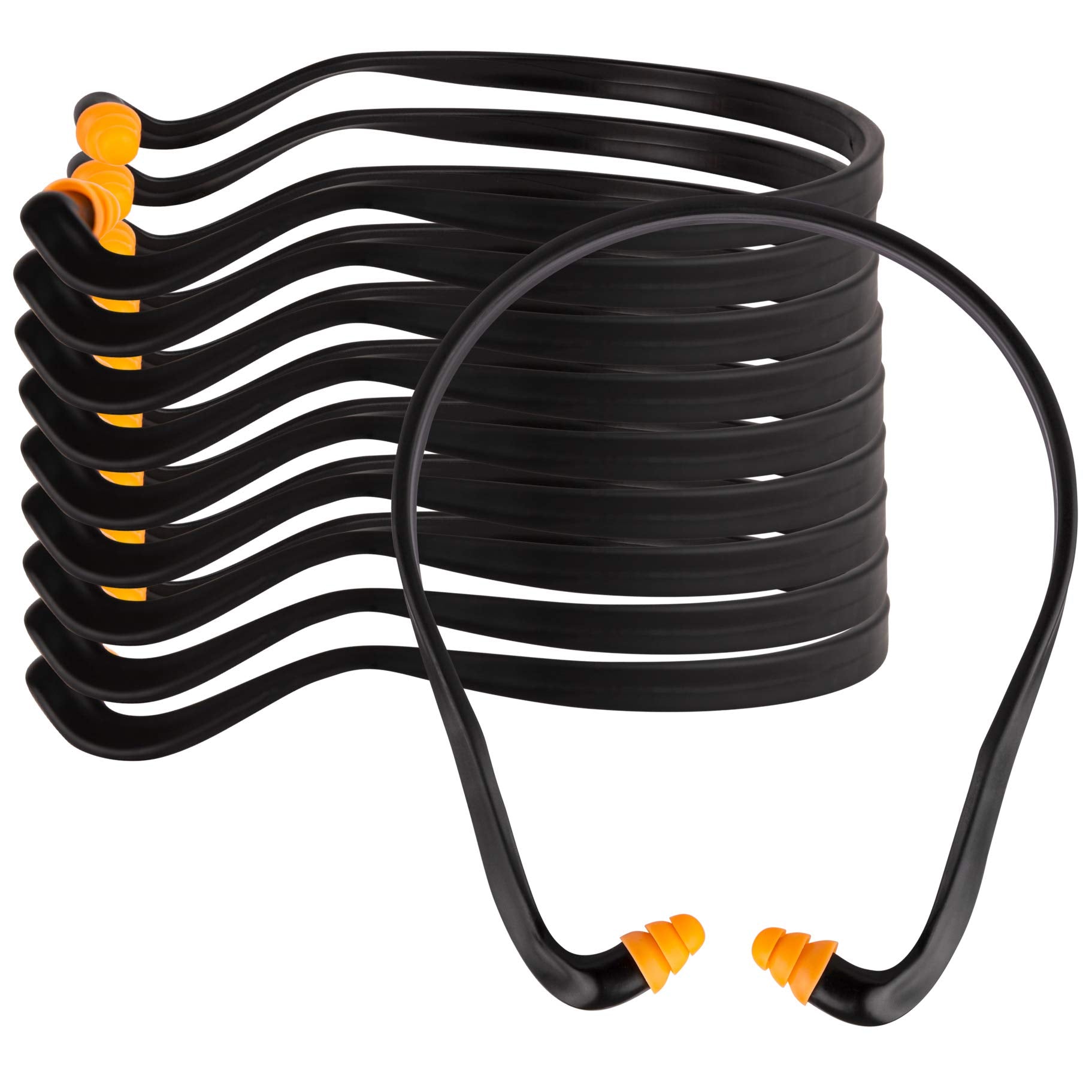 Quality Plugs by Rips 10-pair soft-banded ear plugs pack for easy use