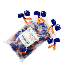Quality Plugs by Rips 50-pair silicone corded ear plugs for long-lasting hearing protection