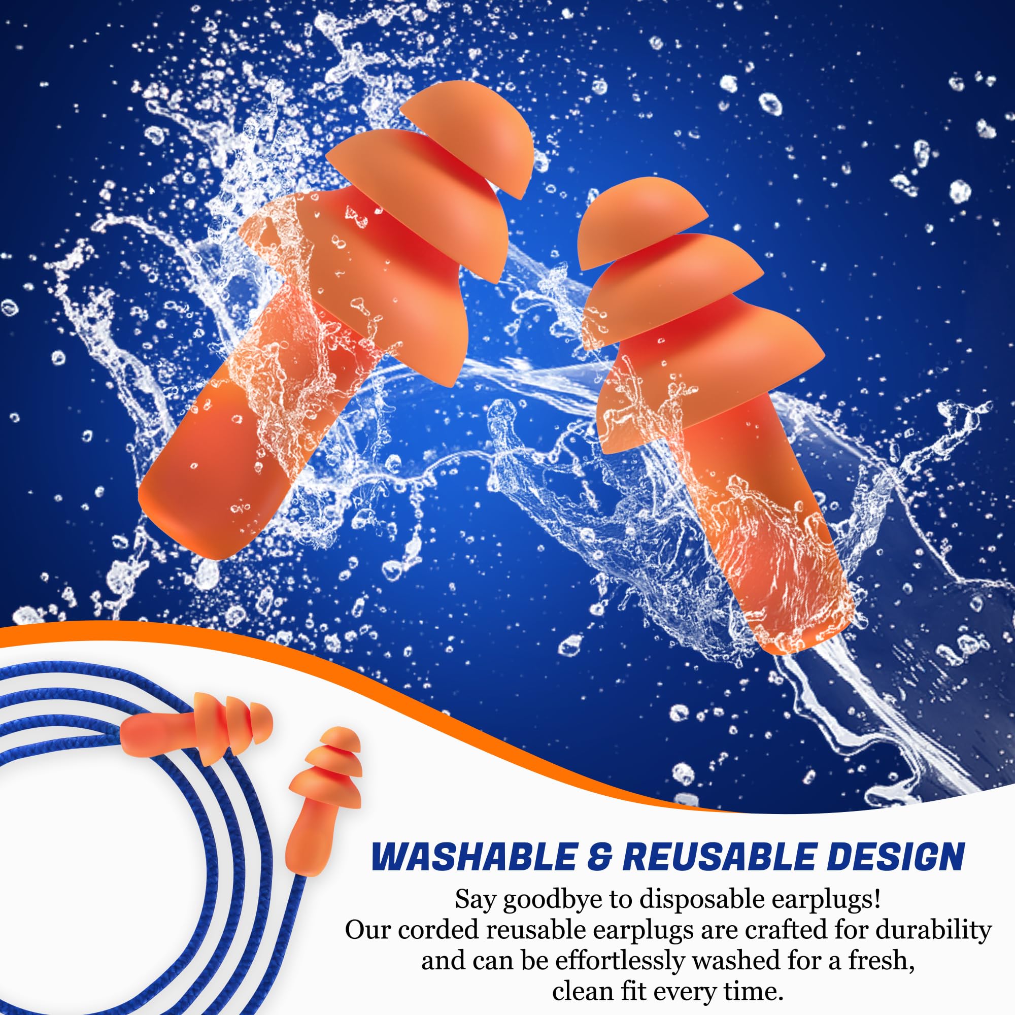 Individually wrapped Quality Plugs by Rips ear plugs for clean sanitation