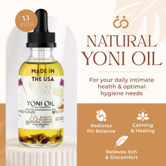 Quality Seamoss Yoni Oil mint scent profile suggesting refreshing feel.