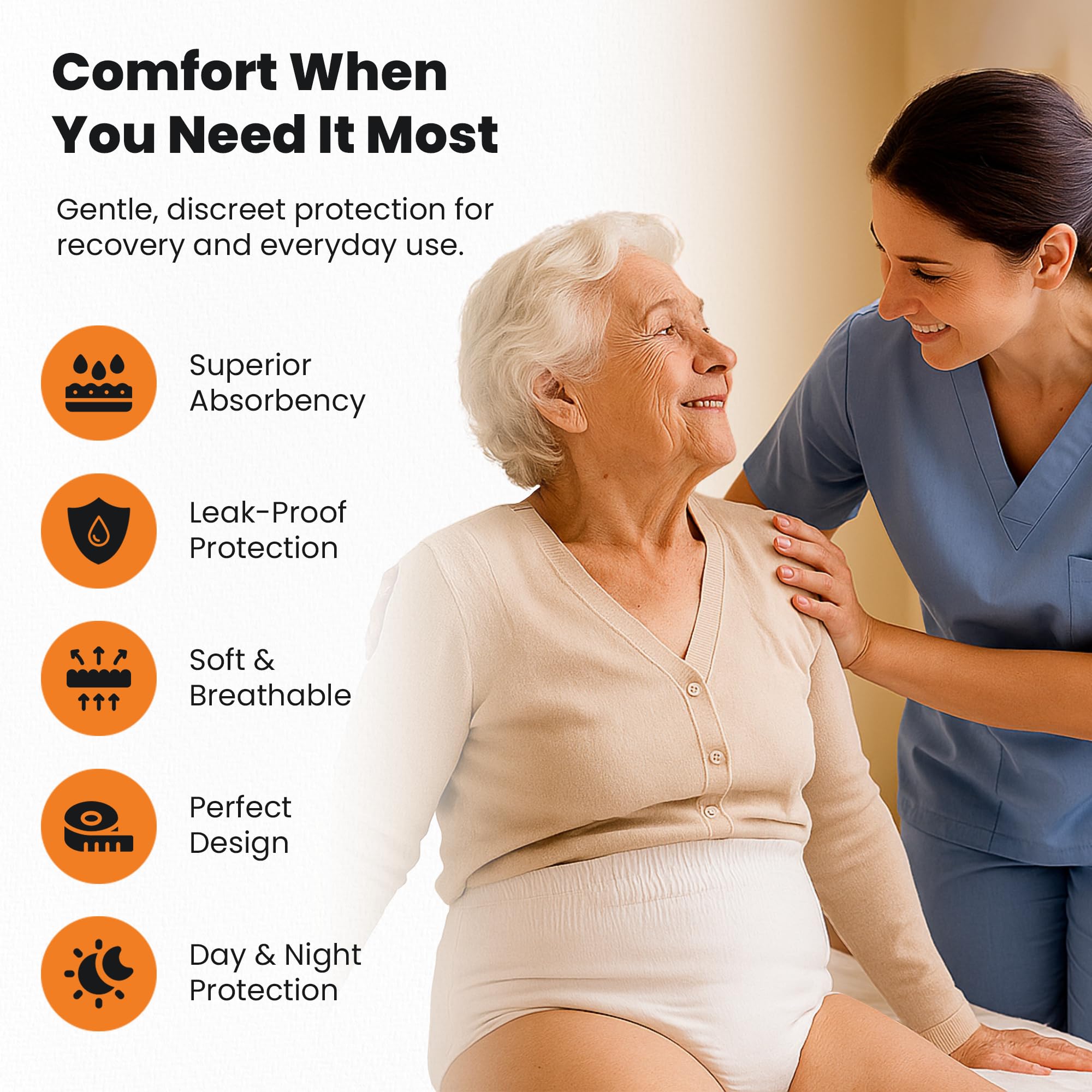 QualityCost XXXL pull-up diapers overnight protection for quiet rest