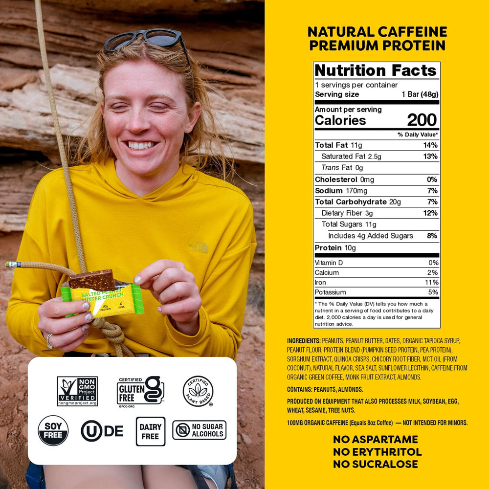 Quantum Energy Square bar in hand provides a protein-packed snack on the go.