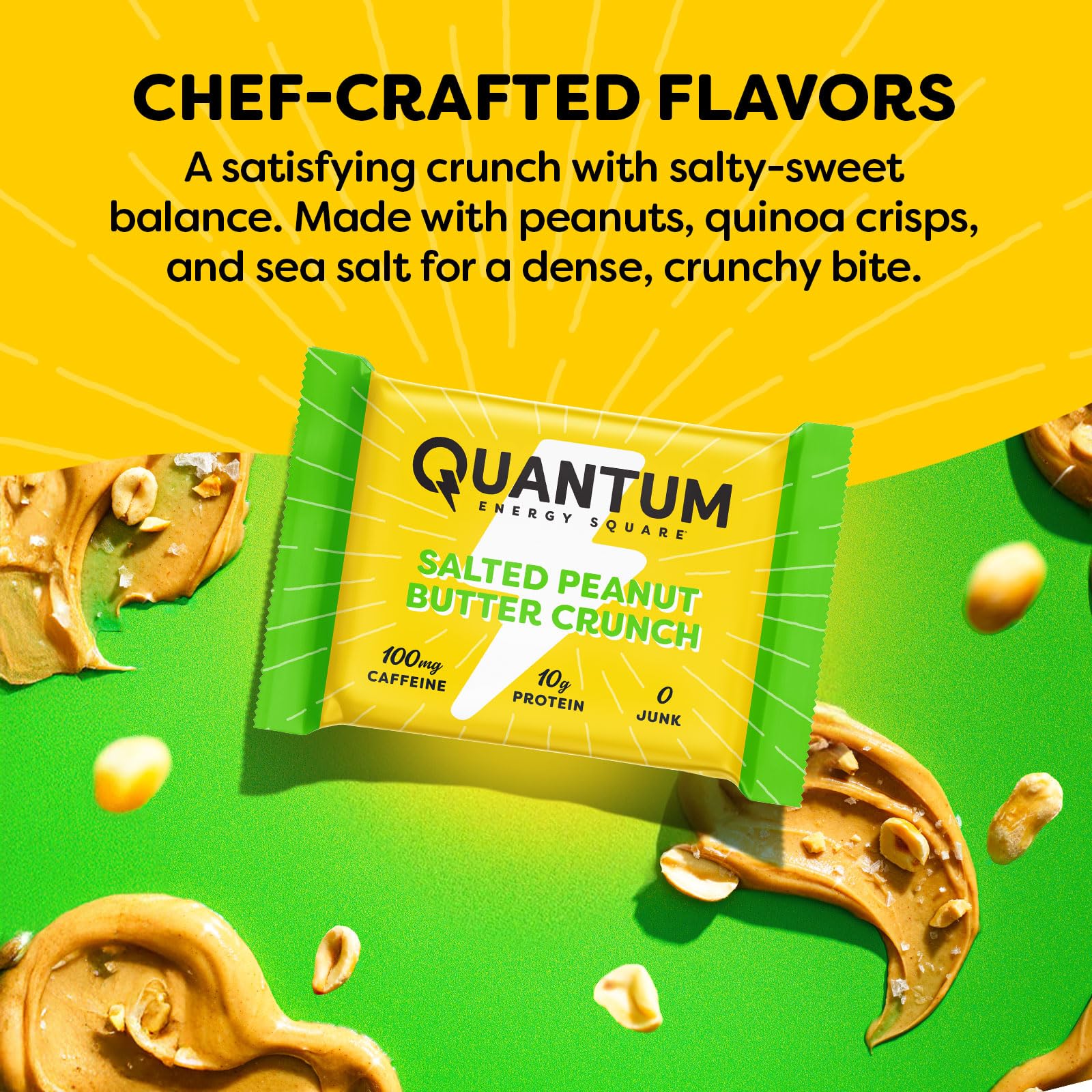 Quantum Energy Square plant-based, gluten-free, and non-GMO.