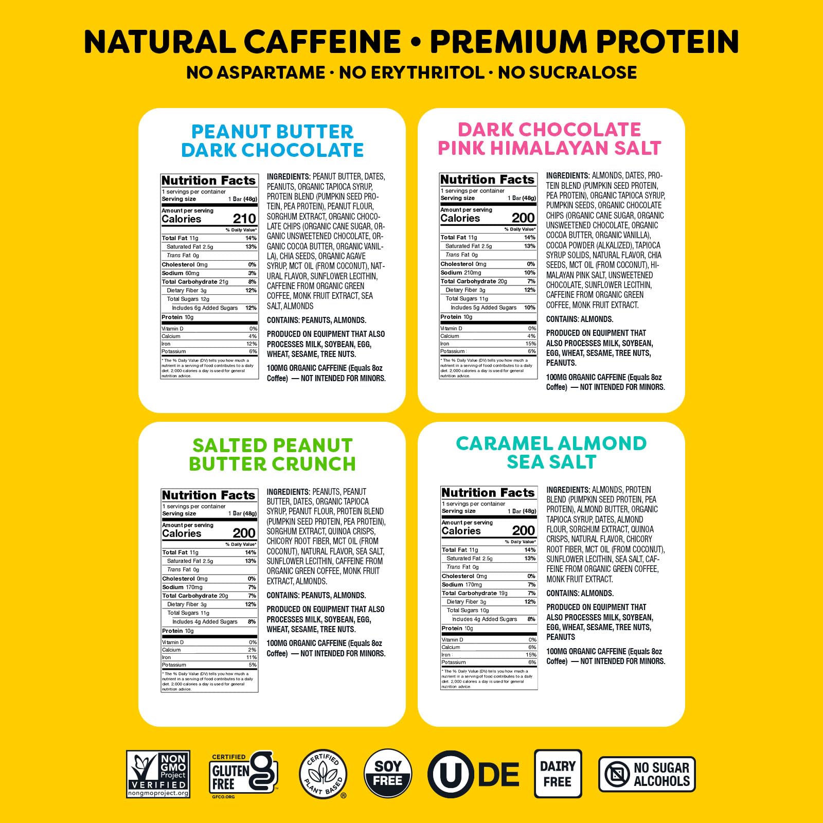 Quantum Energy Squares chocolate chip bar with rich taste and plant protein.