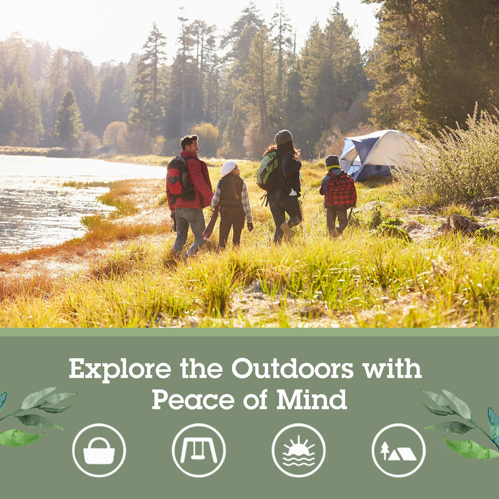 Outdoor scene featuring Quantum Health Buzz Away Extreme