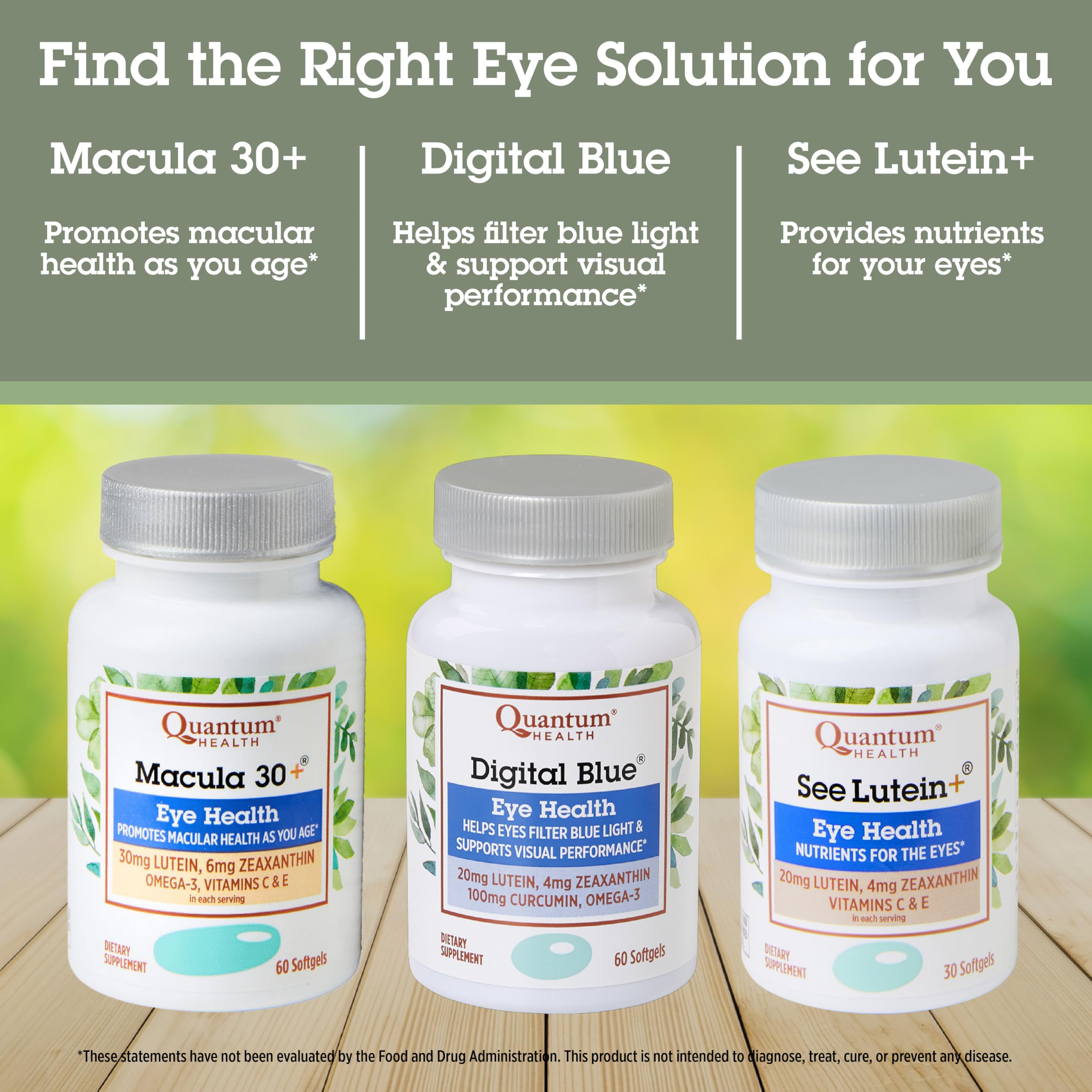 Quantum Macula 30+ ready-to-take softgels in morning routine