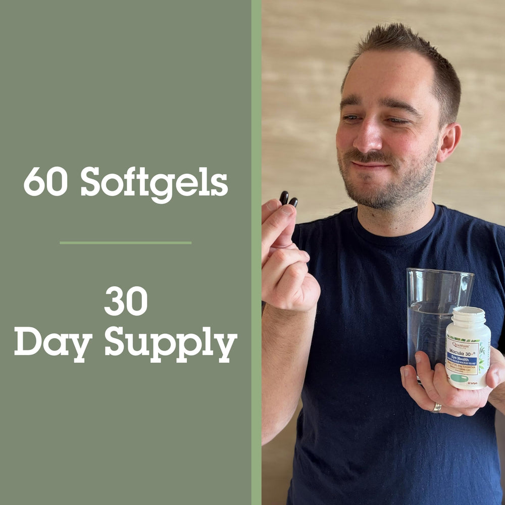 Quantum Macula 30+ lutein-zeaxanthin duo close-up for macular health