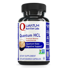 Quantum Nutrition Betaine HCL bottle front view for digestive support