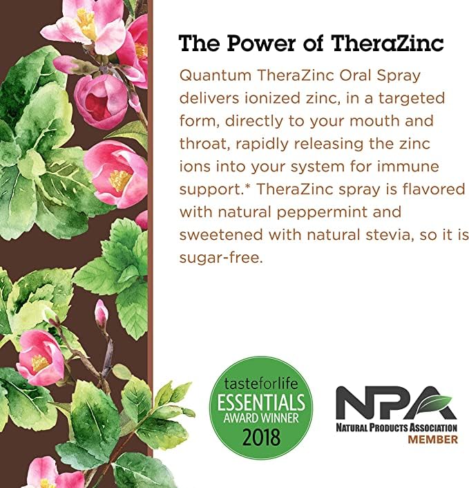 Elderberry and echinacea notes in Quantum TheraZinc formula