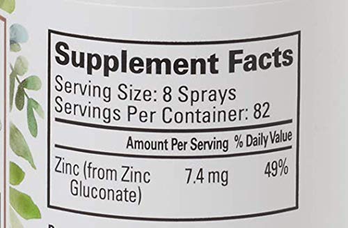 Sugar-free TheraZinc spray with stevia and natural flavors