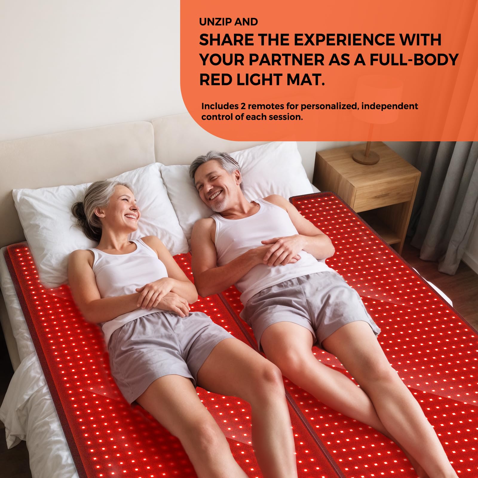 Quasar MD mat extended to 72 inches for full-body coverage during stretches.