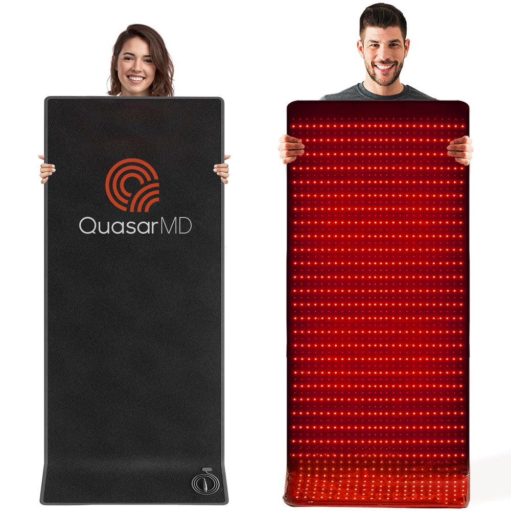 QuasarMD infrared mat full-body layout for comprehensive wellness and recovery potential.