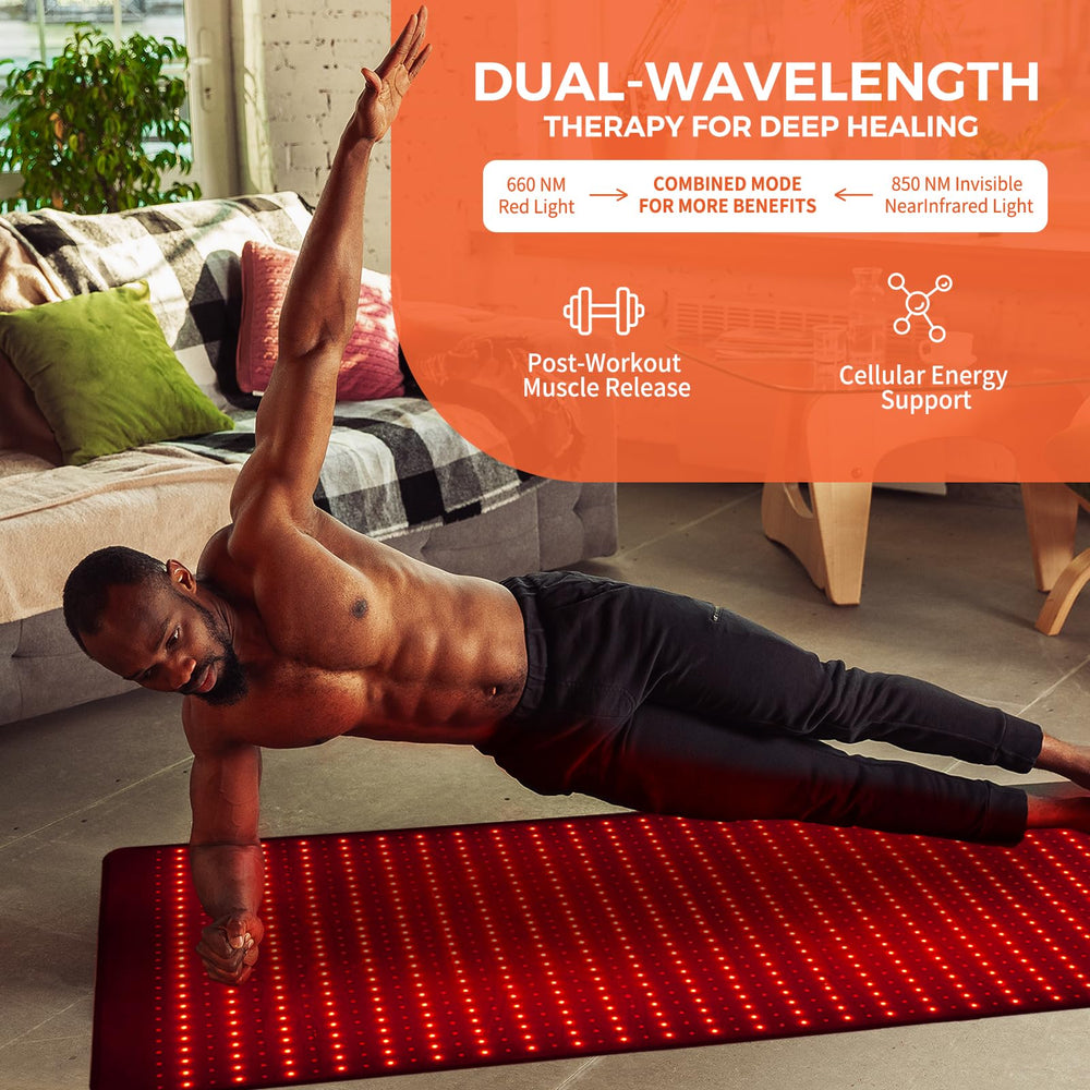 QuasarMD infrared mat skin and muscle support for home care.